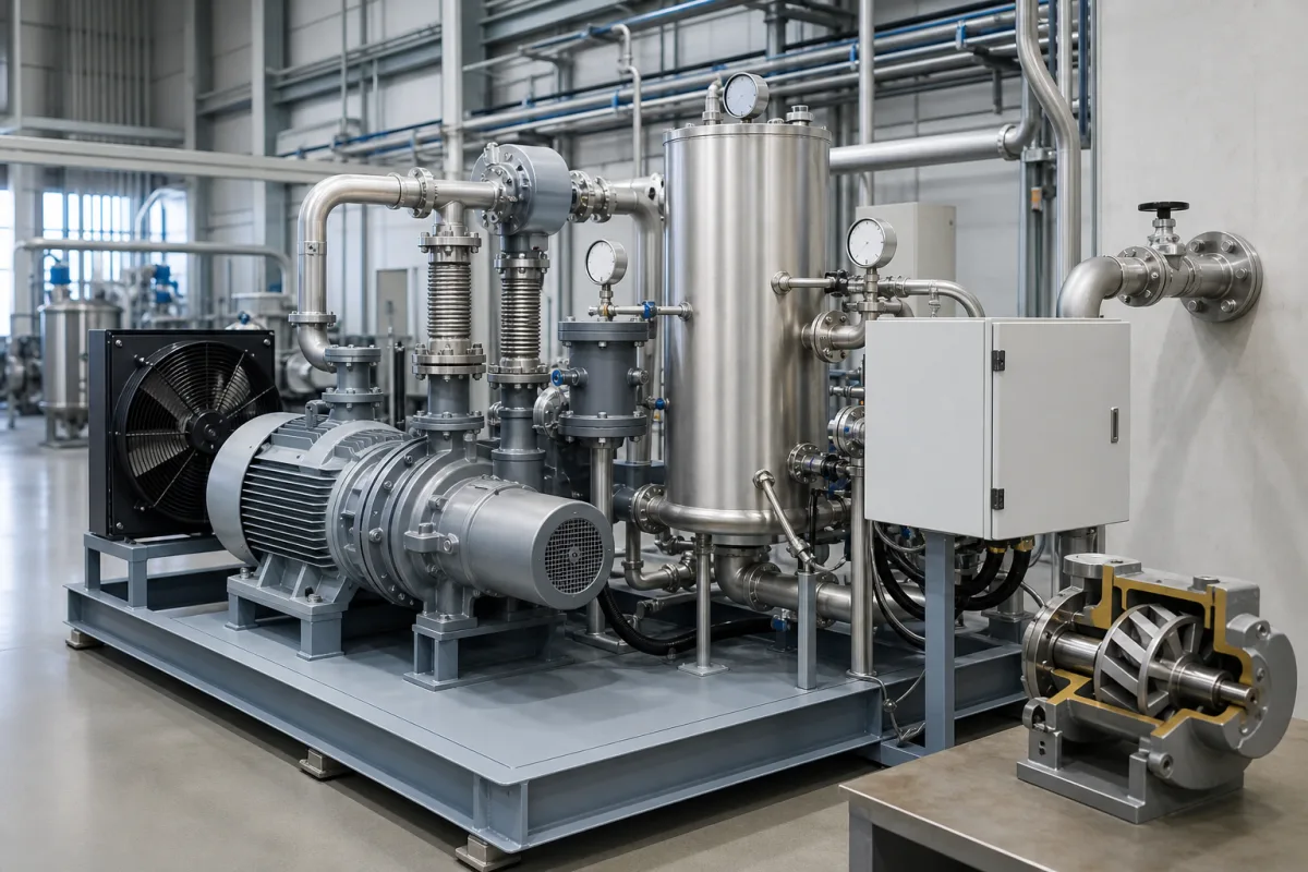 Vakuumpumpensystem in einer industriellen Fertigungsumgebung