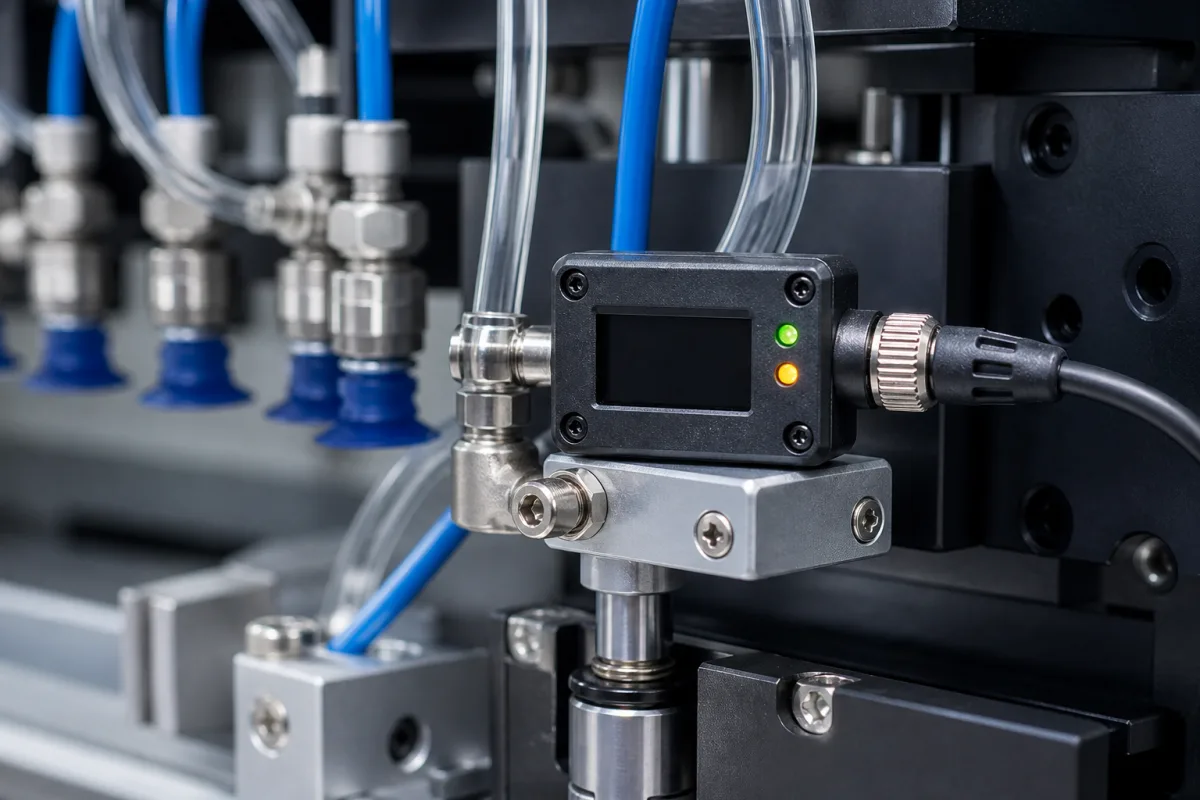 Vakuumsensor in einer industriellen Fertigungsumgebung