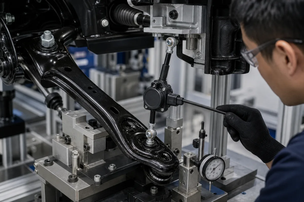 Fahrzeughöhensensor in einer industriellen Fertigungsumgebung
