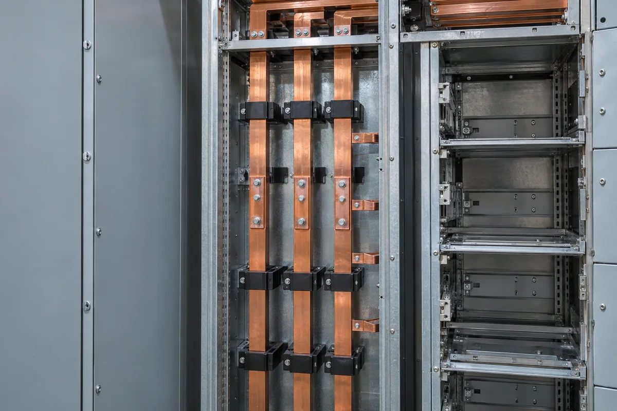 Vertical Riser Busbar in a manufacturing environment