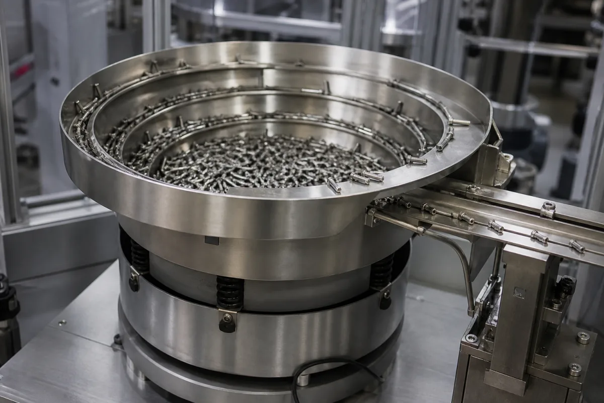 Vibrationsschale in einer industriellen Fertigungsumgebung