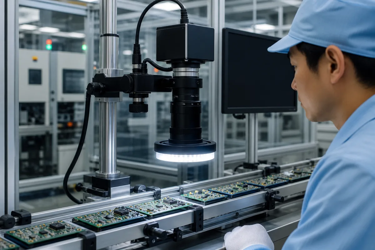 Bildinspektionsmodul in einer industriellen Fertigungsumgebung