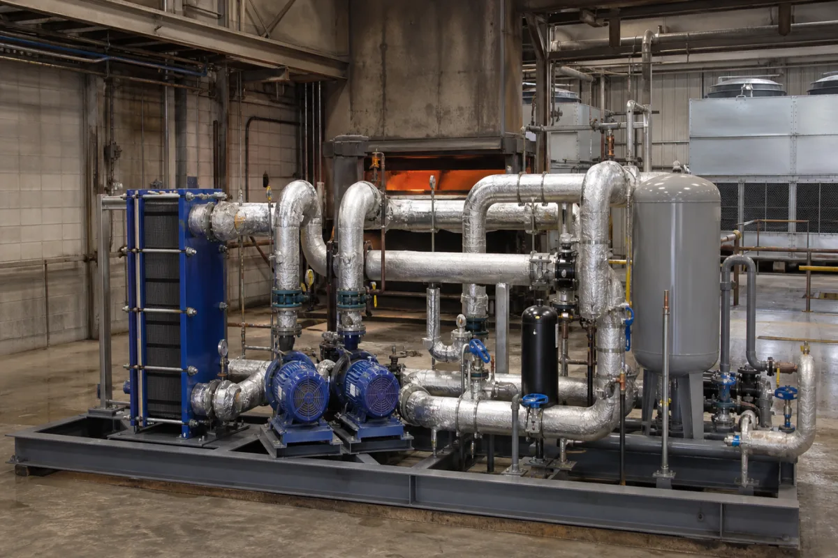 Wasserkühlsystem in einer industriellen Fertigungsumgebung