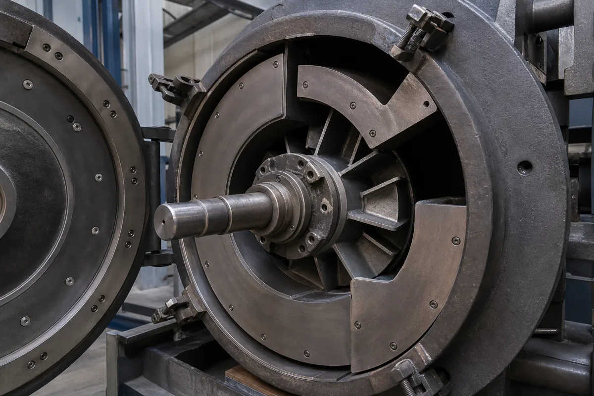 Verschleißplatte/Steuerkäfig in einer industriellen Fertigungsumgebung