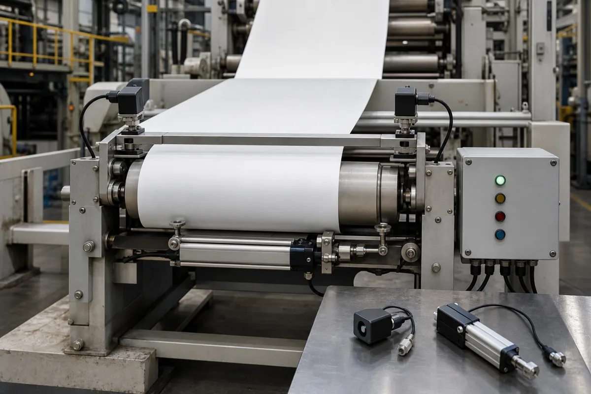 Bahnführungssystem in einer industriellen Fertigungsumgebung